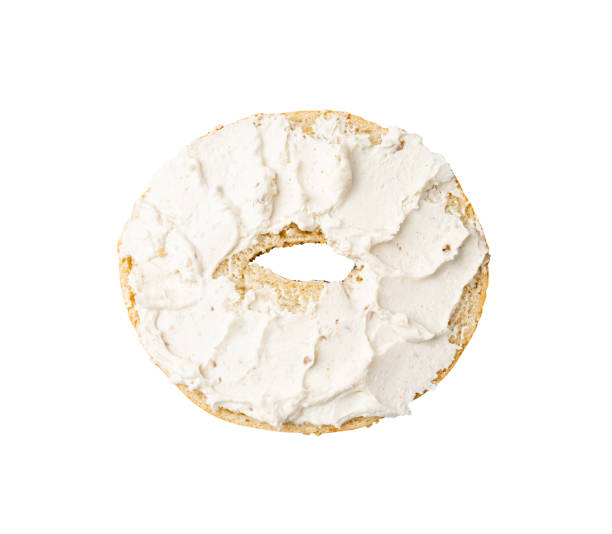 istock Bagel, Round Bread Bun, Wheat Bakery with Grains And Seeds for Breakfast, Plain Circle Bagel Bread 1735440579