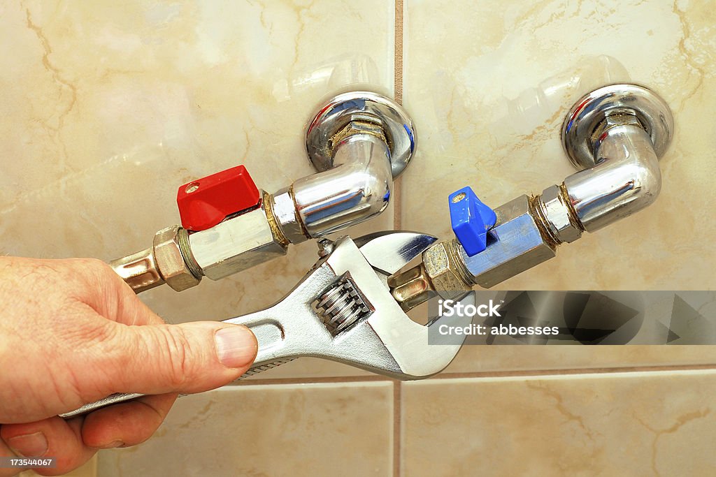 Plumbing Repairing Stock Photo