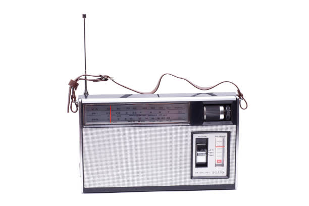 istock Vintage transistor radio isolated on white 1735441743