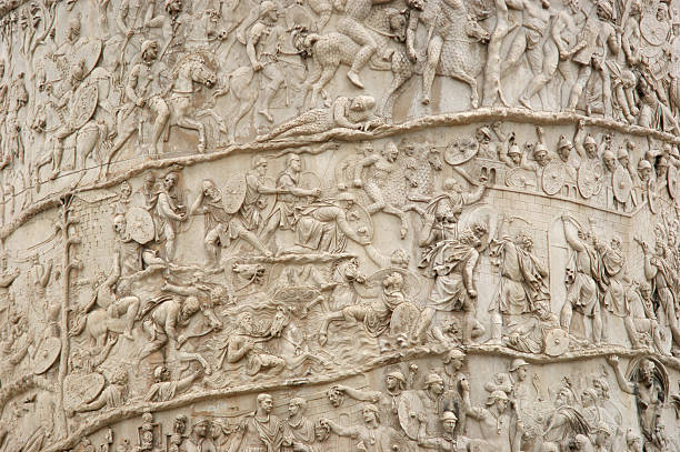 Trajan's Column stock photo
