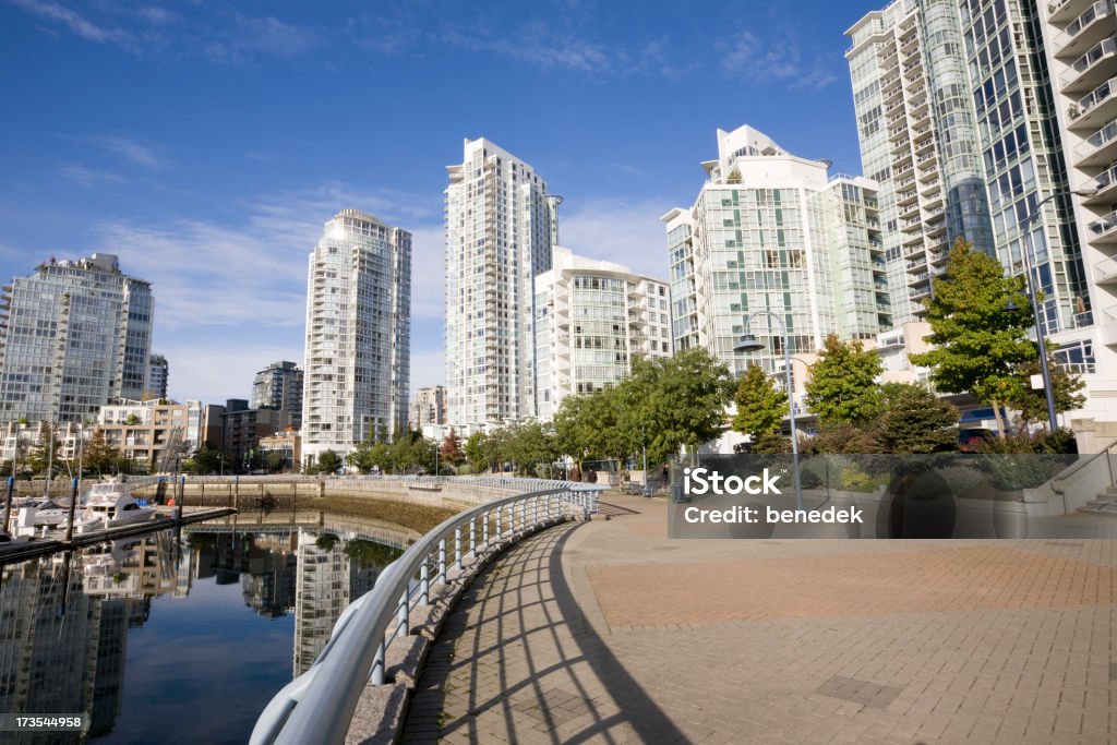 Vancouver, elegante quartiere, appartamenti di lusso - Foto stock royalty-free di Alla moda