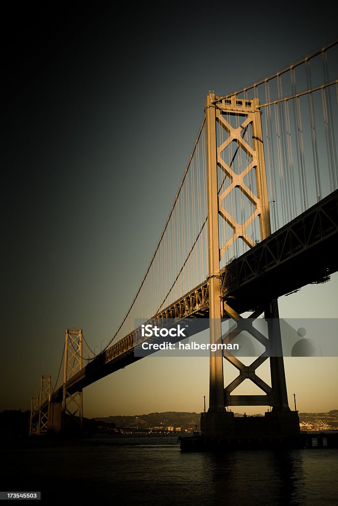 Puente de la bahía de San Francisco - Foto de stock de Noche libre de derechos