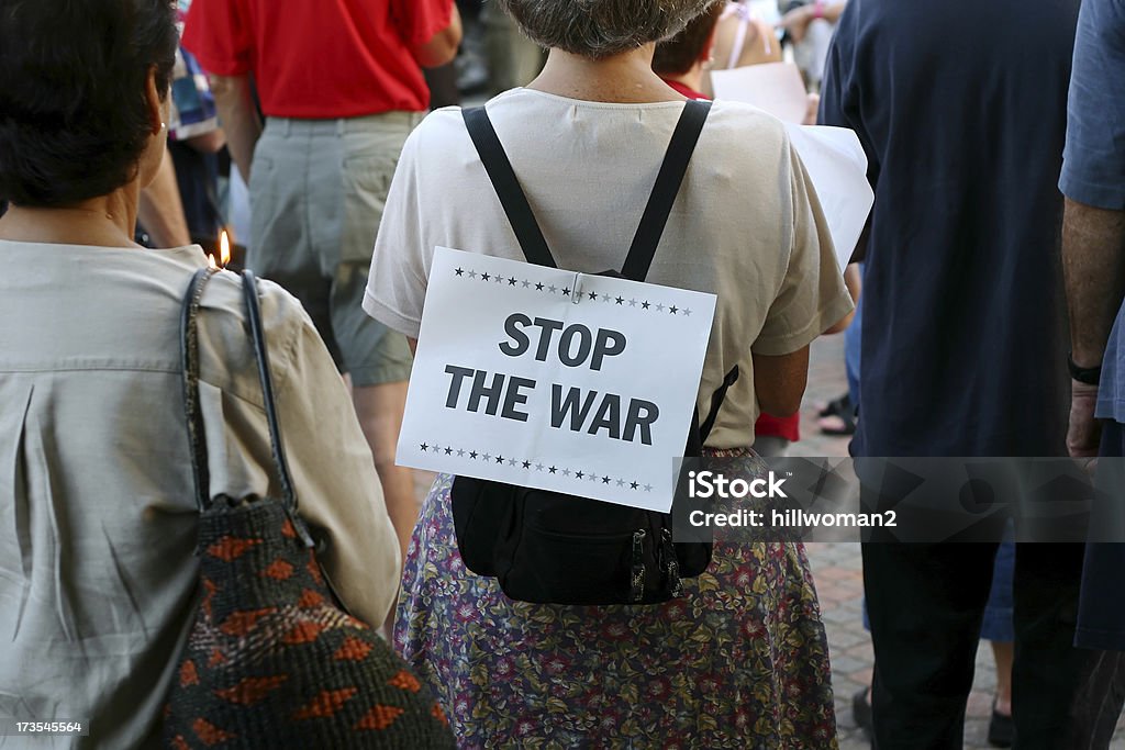 Stop The War Manifestation - Photo de Manifestation libre de droits