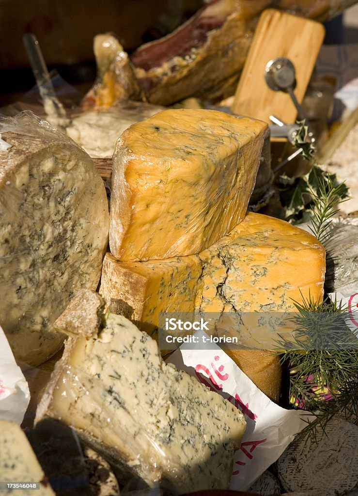 Italienische Käse. - Lizenzfrei Auslage Stock-Foto