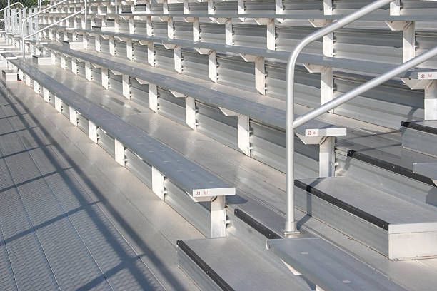 istock Bleachers  at the Soccer Field (empty, metal) 173546267