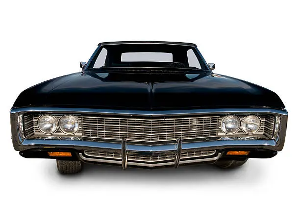 An original 1969 Chevrolet Impala. Clipping Path on Vehicle.