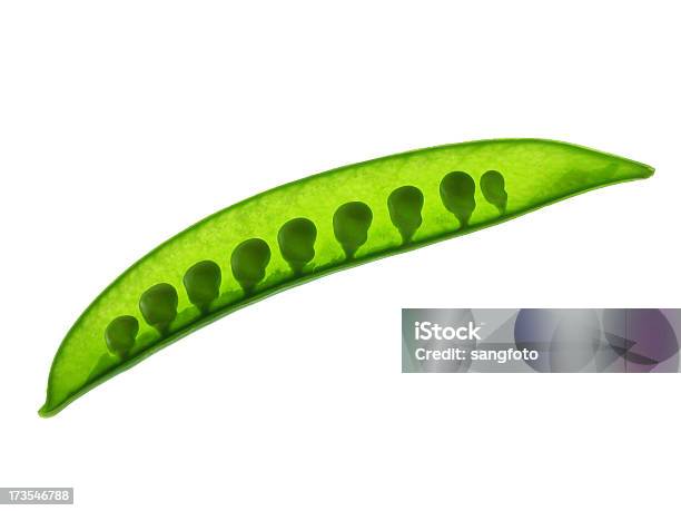 Green Pea Stock Photo - Download Image Now - Below, Close-up, Cut Out