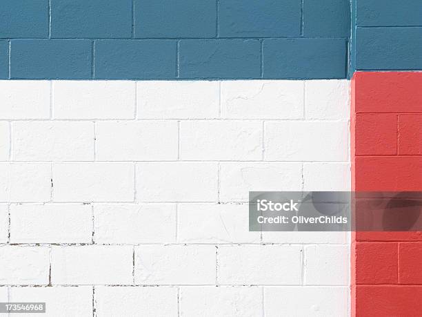 赤白ブルーです - 白色のストックフォトや画像を多数ご用意 - 白色, 軽量コンクリートブロック, グランジ加工