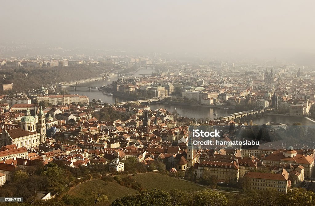 Prag - Lizenzfrei Ansicht aus erhöhter Perspektive Stock-Foto