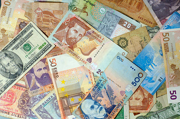 World Currency stock photo