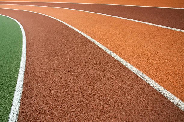 Pista de Corrida - fotografia de stock