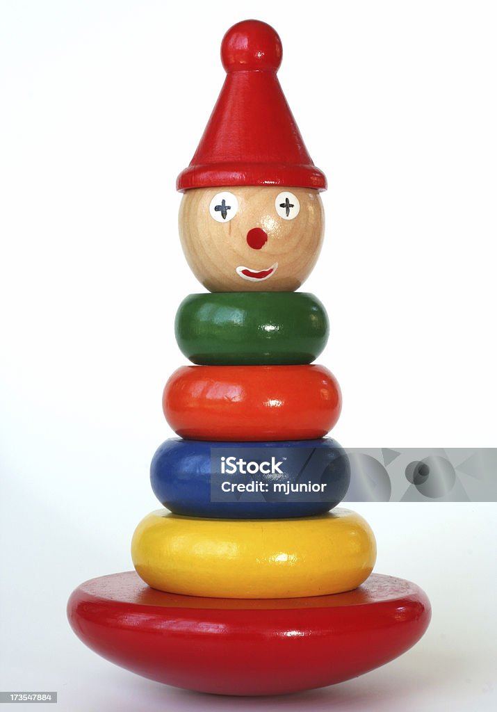 color and pieces 1 child's toy Clown Stock Photo