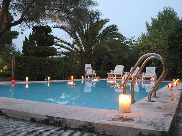 istock Party at night on the pool 173547907