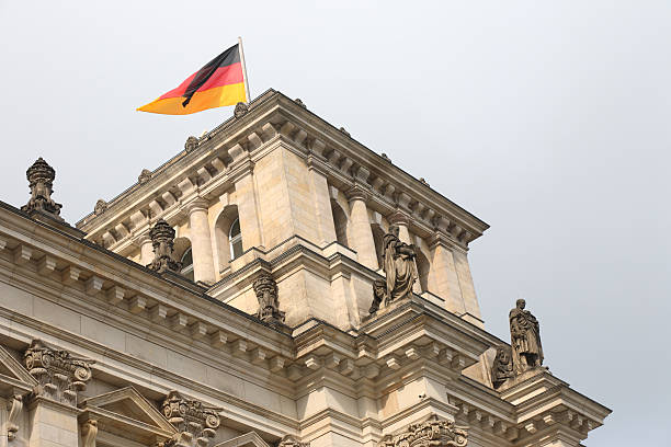 Turret of the Reichstag, Berlin stock photo