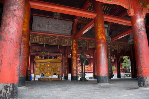 The Temple Of Literature (Van Mieu) in Hanoi in Vietnam