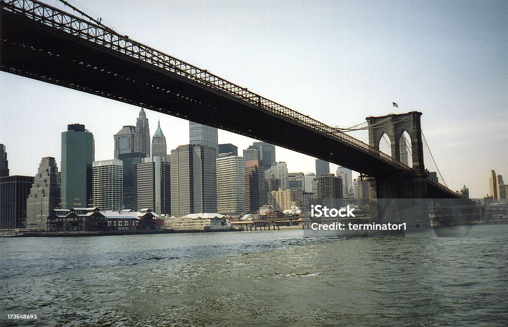 Puente de Brooklyn, Nueva York - Foto de stock de Agua libre de derechos