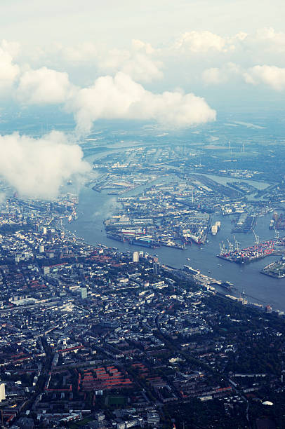 istock aerial view harbor hamburg 173548900