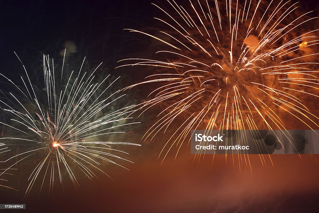 Exibição de fogos de artifício - Foto de stock de Arte, Cultura e Espetáculo royalty-free