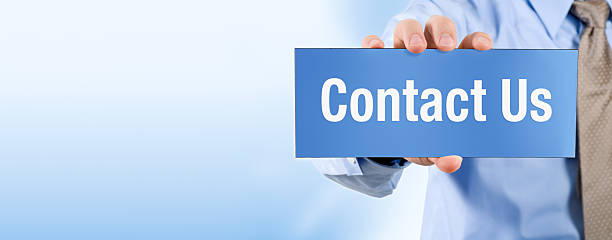 Contact Us - Banner Series stock photo