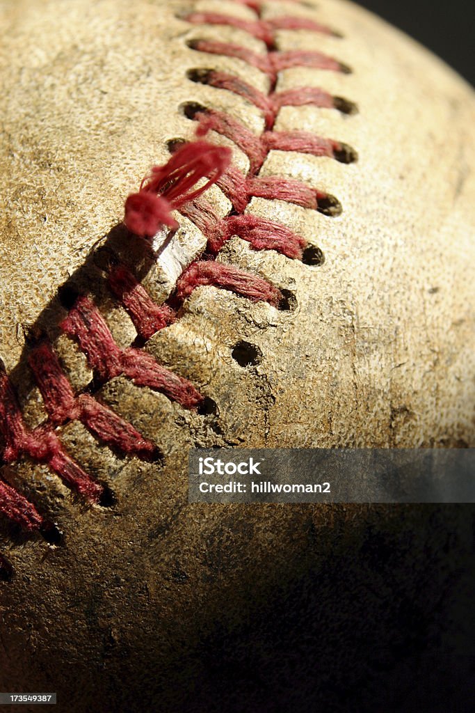 향후 벌리기 유클리드의 솔기 - 로열티 프리 야구공 스톡 사진