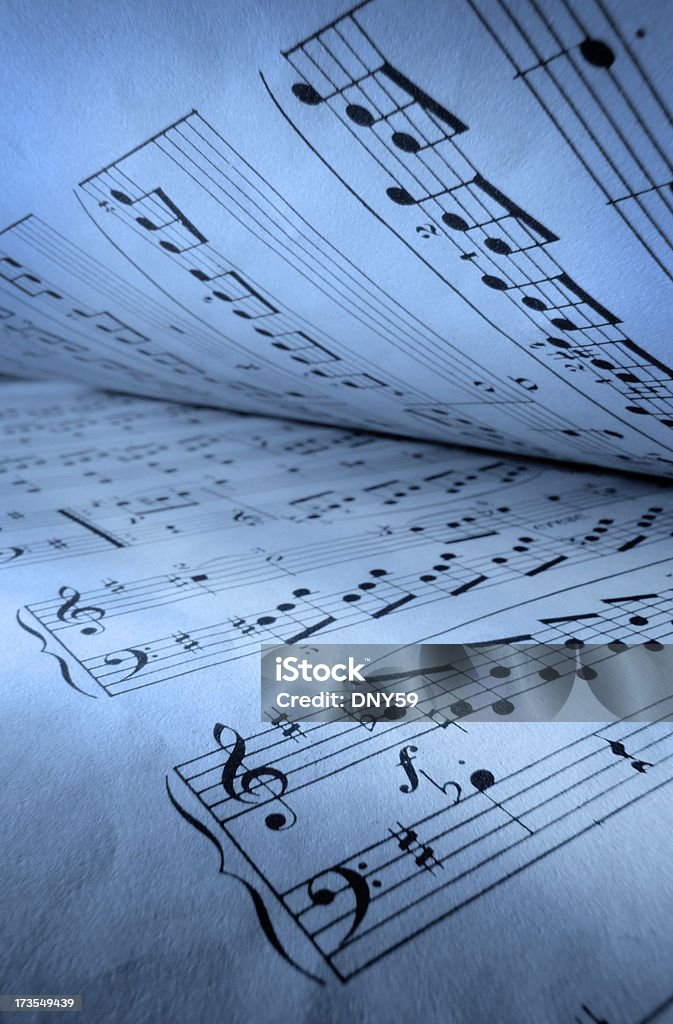 Sheet Music Close up of sheet music Backgrounds Stock Photo