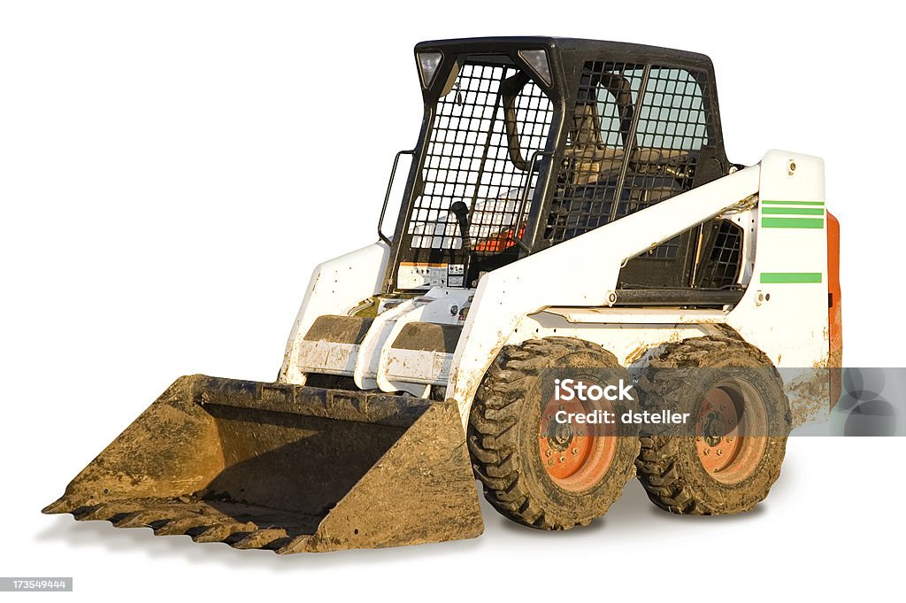 Bobcat Earth Loader An isolated loader Dirt Road Stock Photo