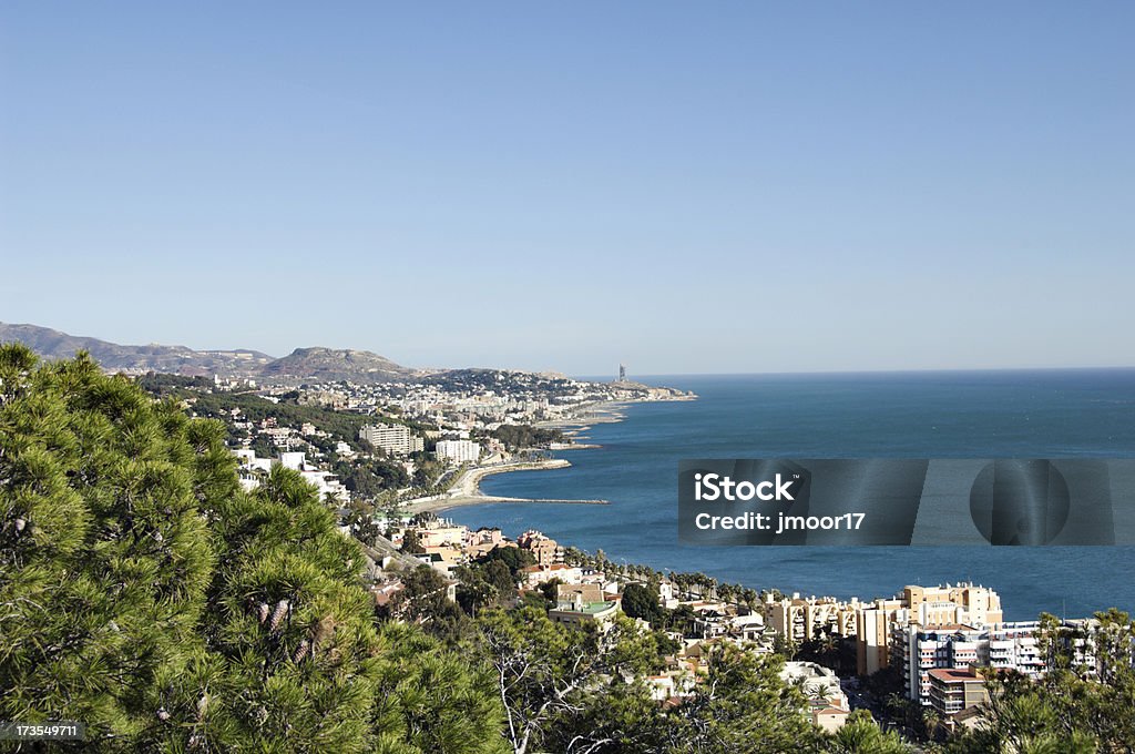 Málaga en España y en mar Mediterráneo - Foto de stock de Agua libre de derechos