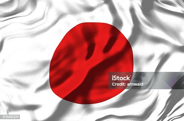 Foto de Bandeira Do Japão e mais fotos de stock de Bandeira - Bandeira, Bandeira Japonesa, Branco