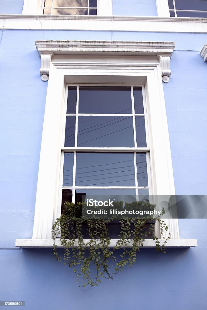 Detalhe de janela de residência privada em Londres - Royalty-free Casa Foto de stock