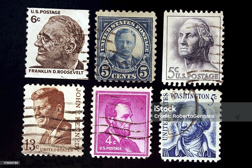 Ex-presidentes - Foto de stock de Selo Postal royalty-free