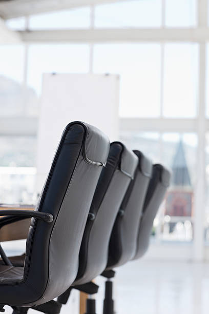 istock Closeup of office chairs 173550829