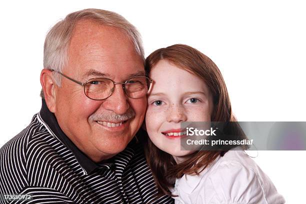 Kochać Dziadka - zdjęcia stockowe i więcej obrazów Białe tło - Białe tło, Dziadek, Obejmować