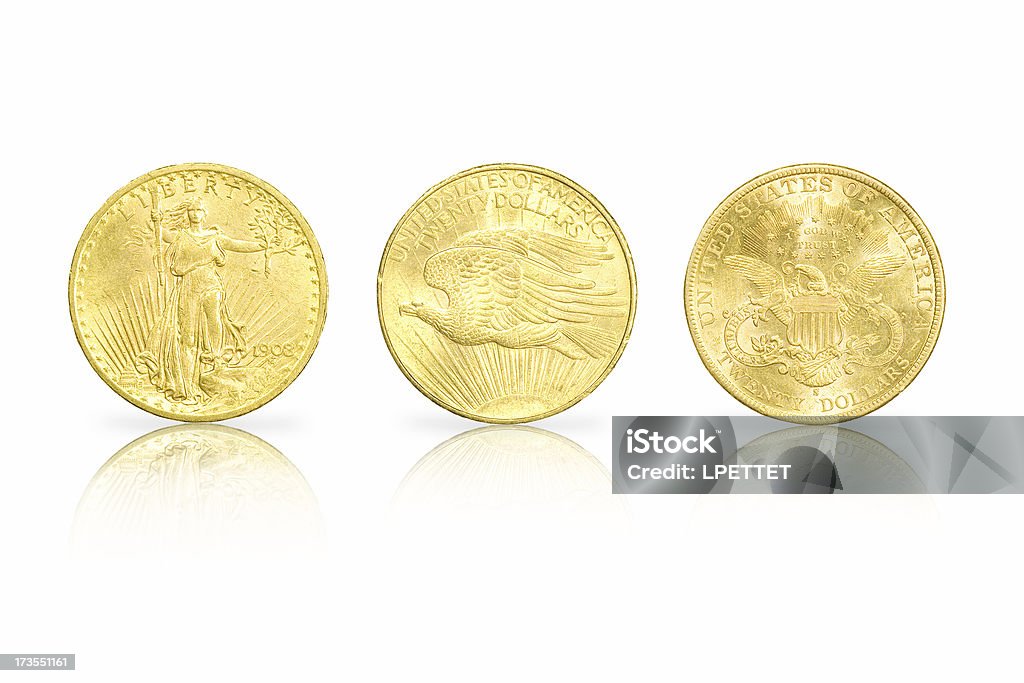 Moedas de ouro - Royalty-free Dourado - Cores Foto de stock