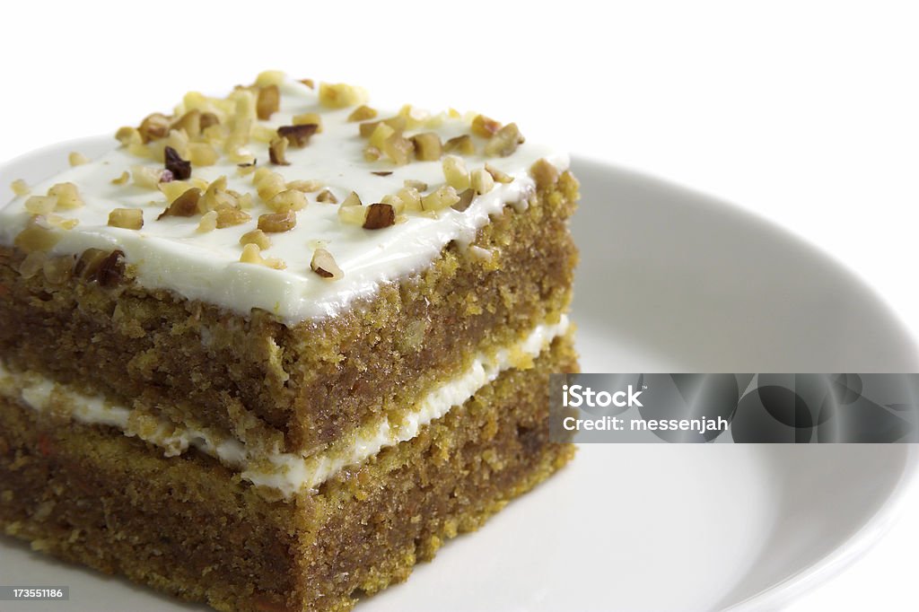 Bolo de cenoura - Foto de stock de Alimentação Não-saudável royalty-free