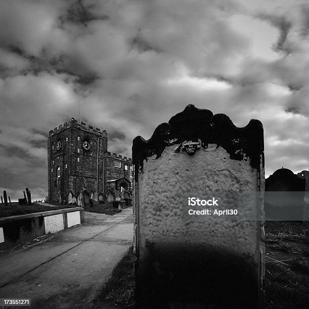 Spooky Grave Stock Photo - Download Image Now - Black And White, Blank, Cemetery