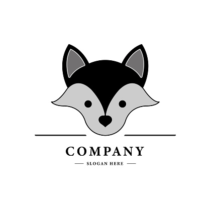 fox logo vector Design for logos, cards, signs, symbols, vector illustrations.