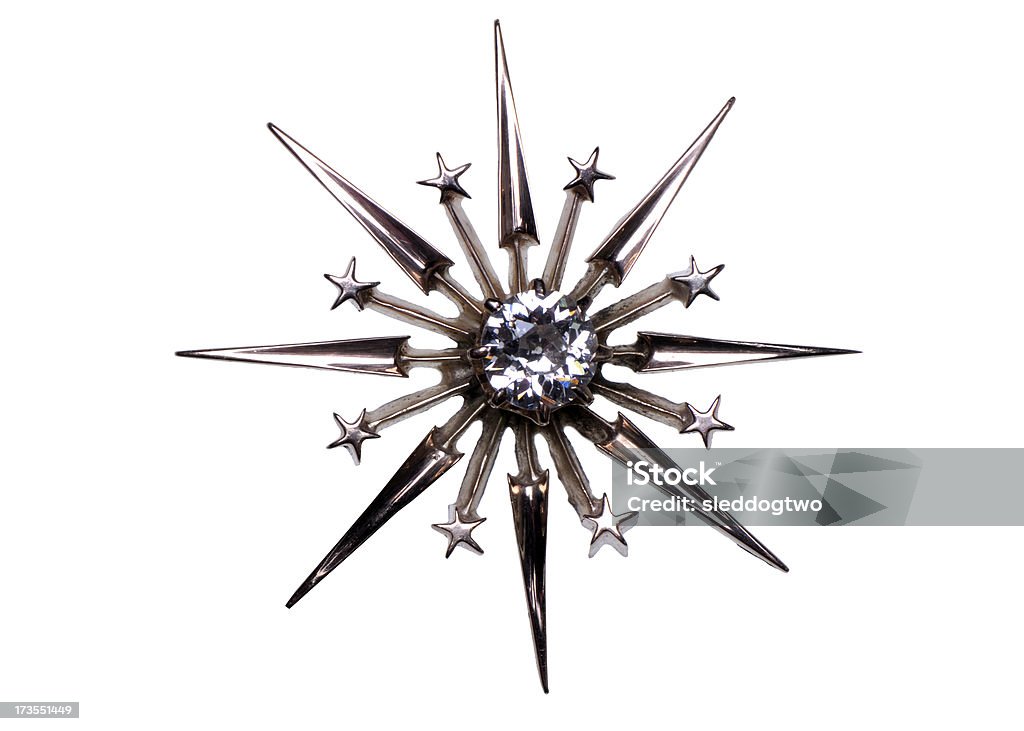 Starburst su bianco - Foto stock royalty-free di Ciondolo