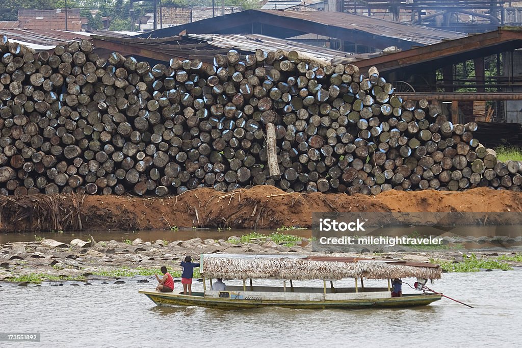 Rio Amazonas registo - Royalty-free Iquitos Foto de stock