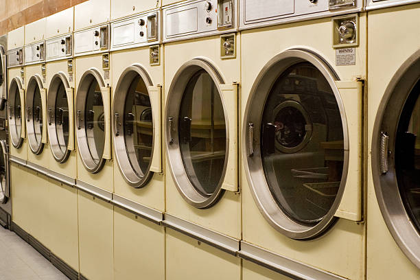 istock Landromat - washing machines 173551937