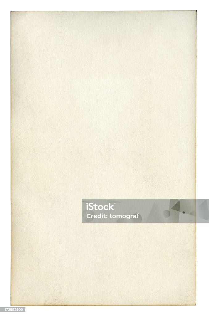 Em branco papel isolado (Traçado de Recorte incluído) - Royalty-free Antigo Foto de stock