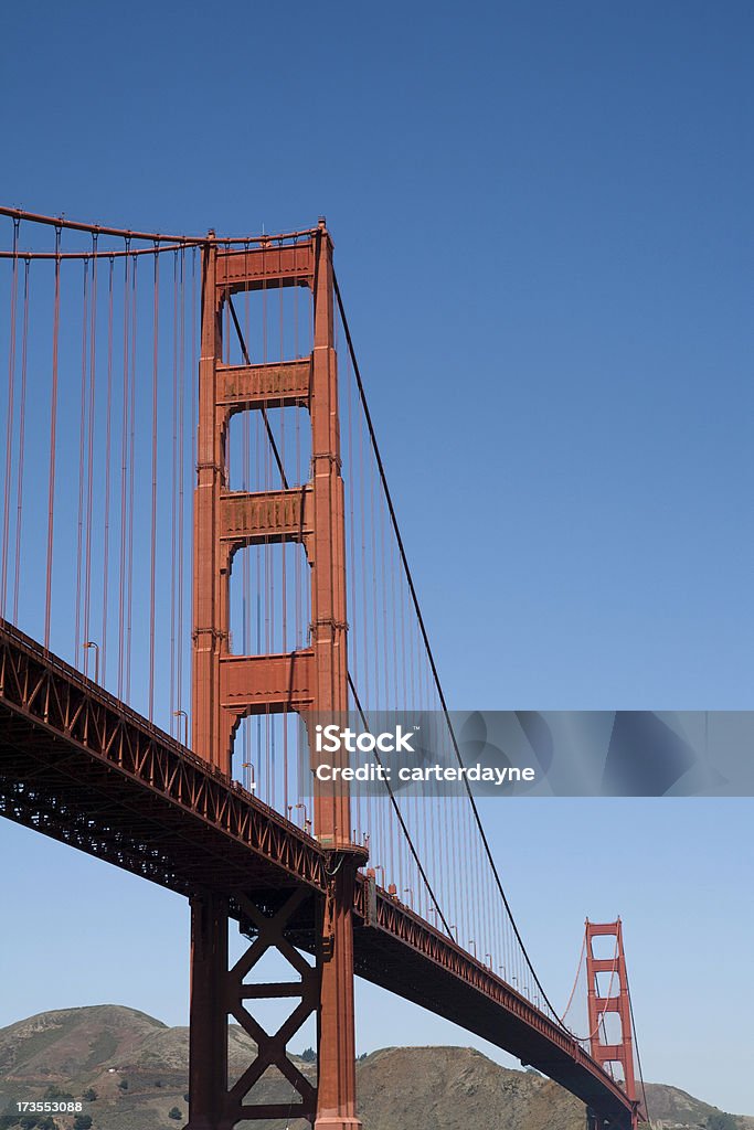 Golden Gate Bridge, San Francisco Vertical close up of Golden Gate Bridge.  Check out my Blue Stock Photo