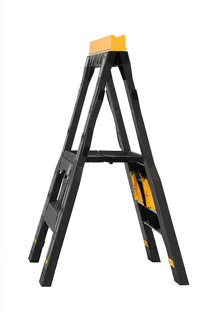 Sawhorse "Construction sawhorse, isolated on white.Click below for similar shots plus my other construction related images:" sawhorse stock pictures, royalty-free photos & images