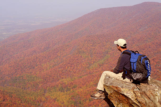 istock Hiker enjoying the view from Hawksbill Summit 173553990