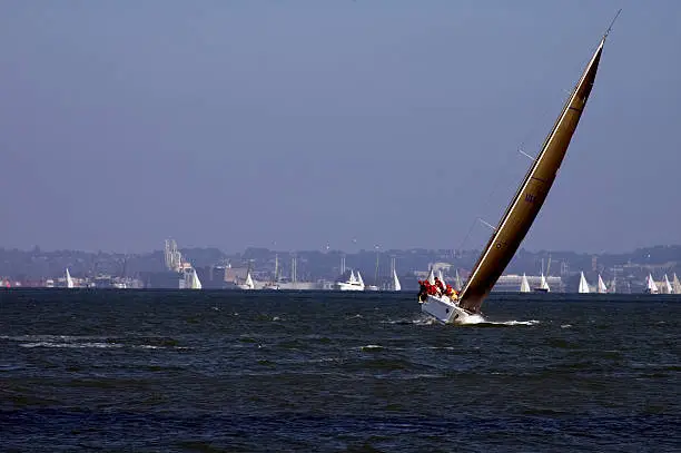 Sailing against wind needs balancing....