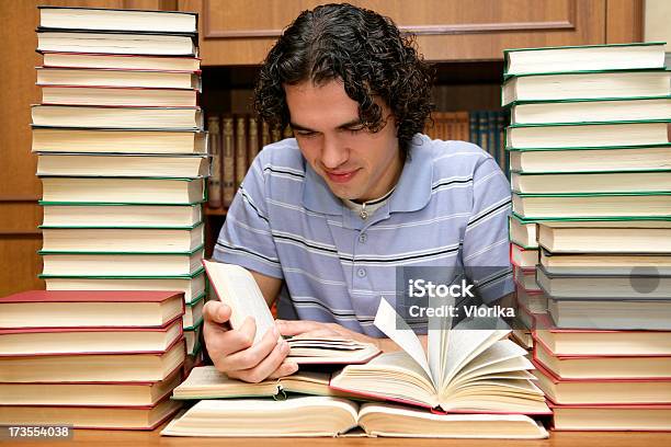 At The Library Stock Photo - Download Image Now - Adult, Adults Only, Analyzing