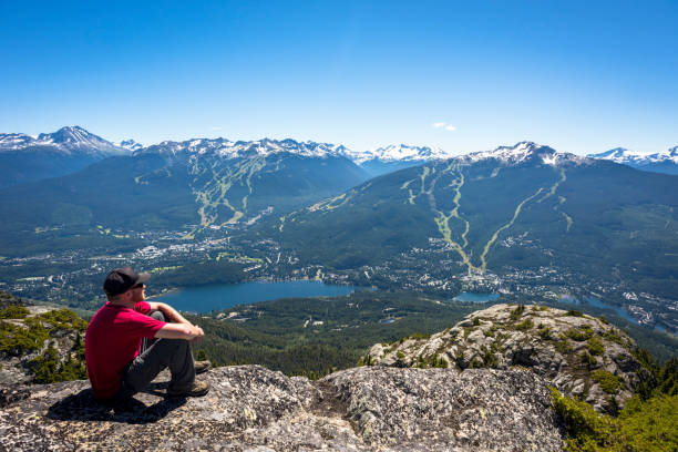 istock Man hiking in Whistler 1735541096