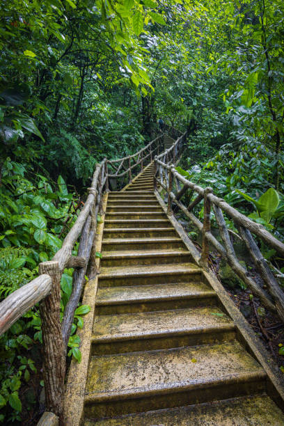 istock Fortuna waterfall in Arenal Volcano National Park (Costa Rica) 1735554032