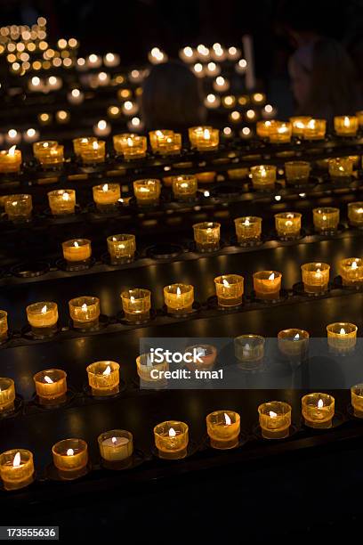Cathedral Candles Stock Photo - Download Image Now - Candle, Candlelight, Cathedral