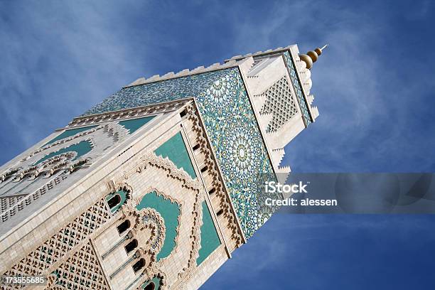 Hassan Ii Moschee Cassablanca Marokko Stockfoto und mehr Bilder von Kunst - Kunst, Blau, Islam