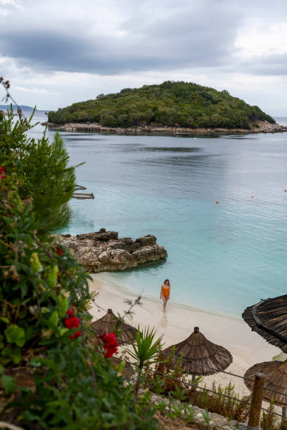 Best beaches in Albania and Europe. Ksamil Island on the Albanian Riviera.